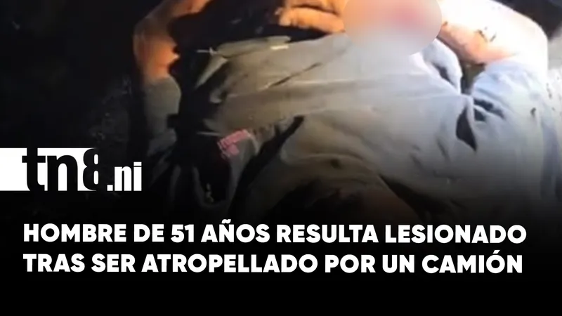 Adulto de 51 años resulta gravemente lesionado tras ser atropellado por un camión en...