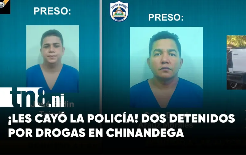 Operativos policiales dejan dos detenidos y decomiso de drogas en Chinandega