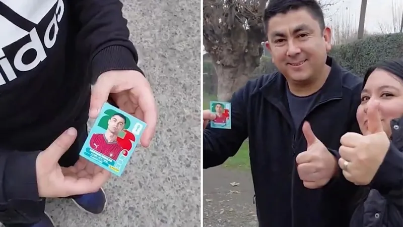 Niño cambia su pegatina de Cristiano Ronaldo por un saco de papas y se vuelve viral