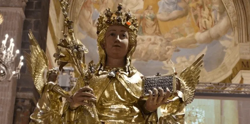 El histórico regreso de Santa Ágata: su cráneo vuelve al busto tras 63 años