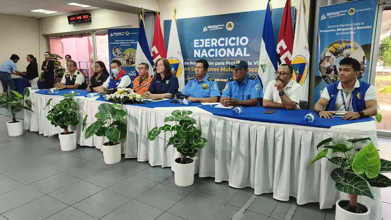 Autoridades activan alerta roja en II Ejercicio Nacional de Preparación para la Protección de la Vida 2026