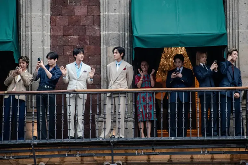 BTS revive su histórica visita al Palacio Nacional de México en nuevo video: Míralo