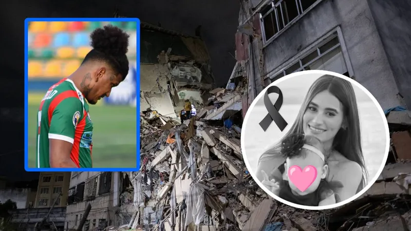 Esposa de famoso futbolista murió mientras cubría a su hija de 1 año en pleno terremoto en Venezuela