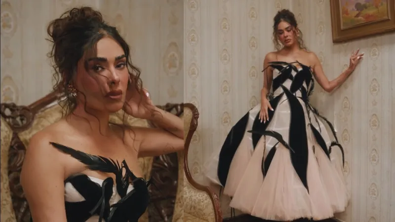 Galilea Montijo “alza el vuelo” con su vestido en la primera gala de nominación en La Casa de los Famosos