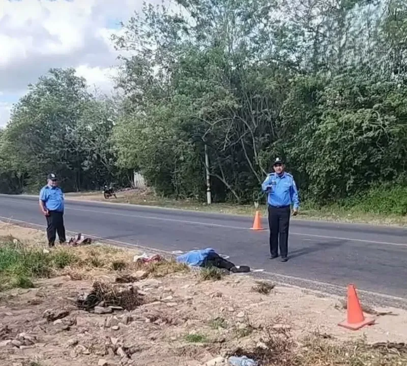 Desconocido muere con el rostro desfigurado tras ser atropellado en Palacagüina