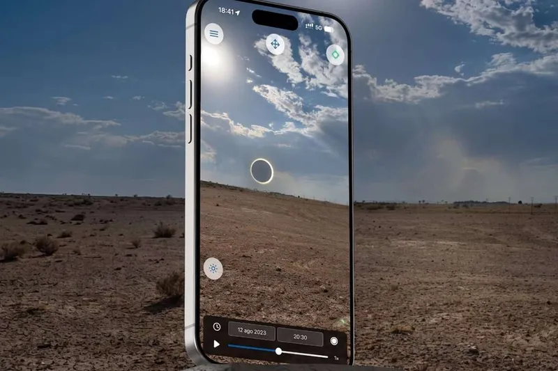 Faltan 24 horas para el eclipse y al fin doy con la app perfecta para saber si será visible en mi zona
