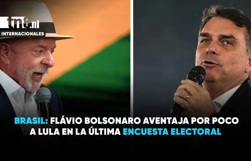 Encuesta en Brasil muestra empate técnico entre Flávio Bolsonaro y Lula antes de la...
