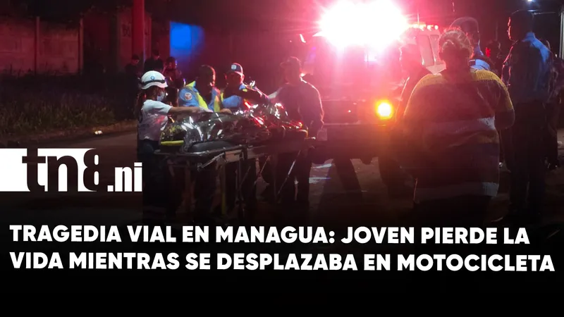 Jovencito muere tras aparatoso accidente de motocicleta en Managua