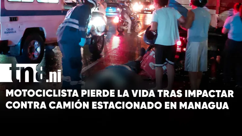 Motorizado pierde la vida tras impactar contra camión estacionado en carretera Nueva a León