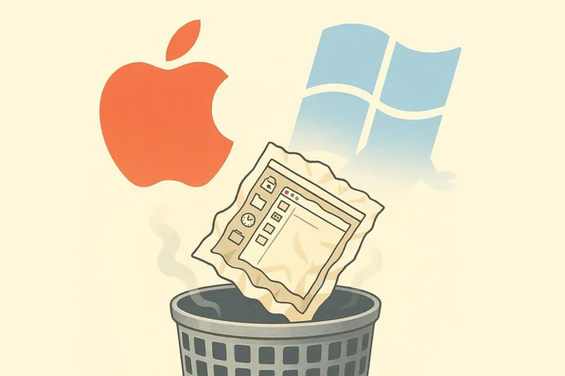 Apple tiró su sistema operativo a la basura y empezó de cero dos veces. Todo para "no parecerse a Windows"