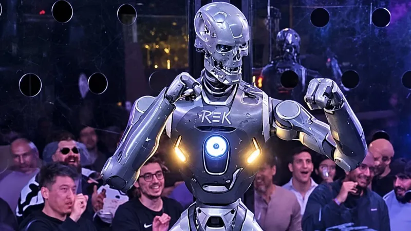 Un humano se enfrenta por primera vez a un robot humanoide en un combate dentro de una jaula