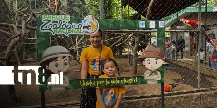 Familias nicaragüenses disfrutan un fin de semana en el Zoológico Nacional