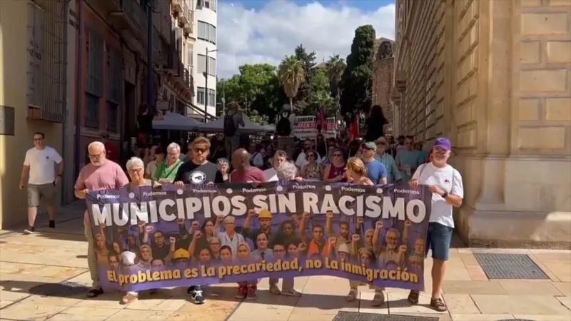 Activistas en Málaga se movilizan contra el racismo y el odio