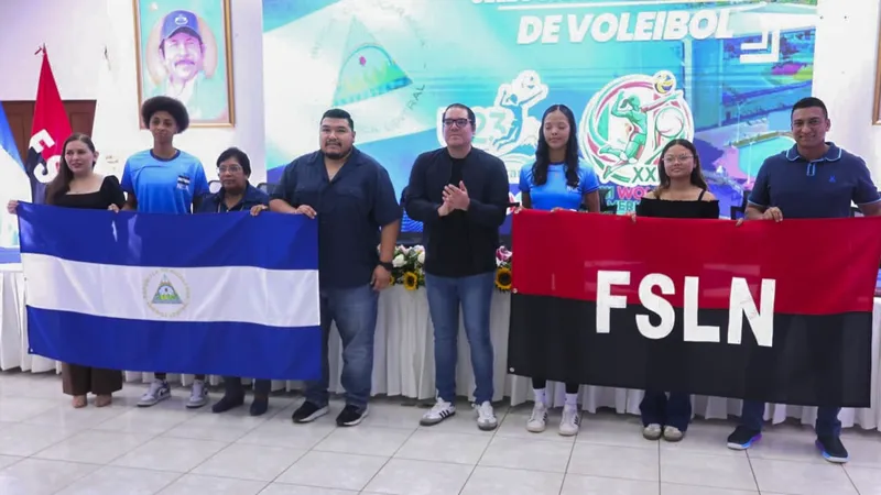 Nicaragua abandera selecciones de voleibol sala para competencias internacionales