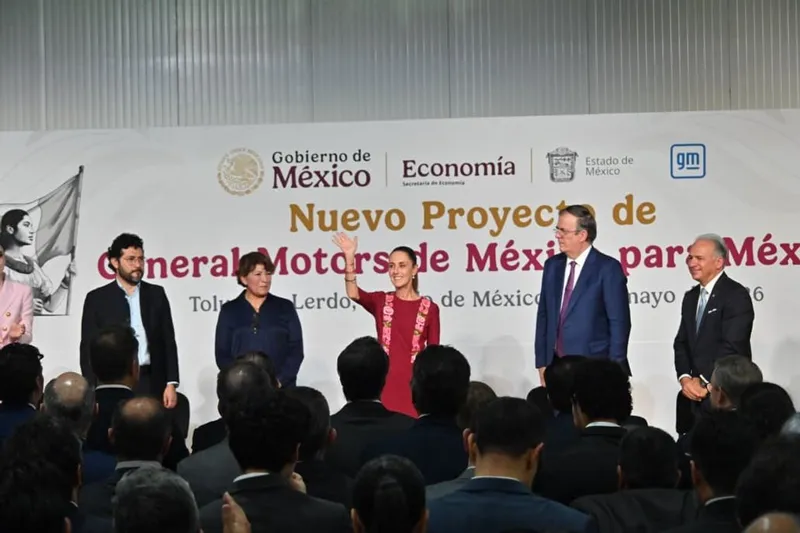 Encabeza Sheinbaum anuncio de inversión de General Motors por mil mdd para producir 80 mil autos anuales