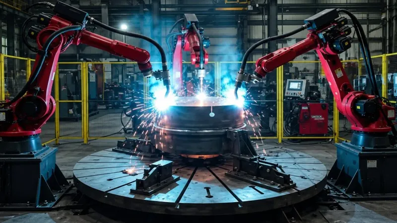 Estados Unidos desarrolla una impresora 3D con tres brazos robóticos capaz de fabricar enormes piezas de metal fundido