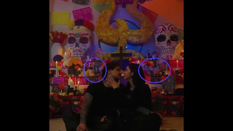 ¿A qué difuntos pusieron Ángela Aguilar y Christian Nodal en su altar de Día de Muertos?