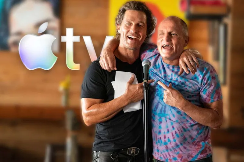 Matthew McConaughey y Woody Harrelson sospechan ser hermanos. Y Apple TV estrenará una serie sobre ello
