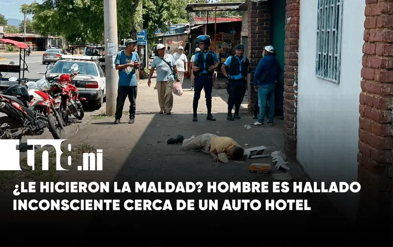 Encuentran inconsciente a adulto mayor cerca de un auto hotel en Managua