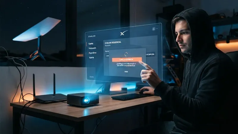 Starlink no deja cancelar la suscripción por la app, pero hay una alternativa mejor y más rápida
