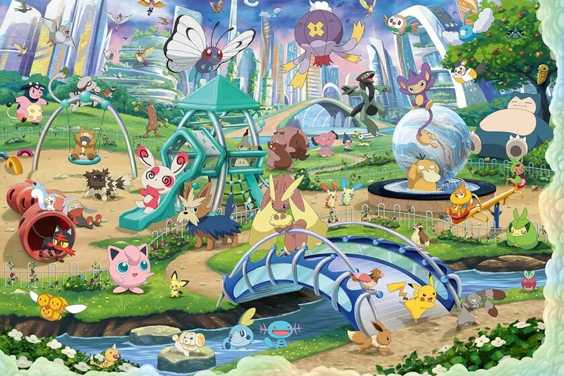 Este puzle oficial de Pokémon de 40.000 piezas es tan absurdamente gigante que vas a tener que salirte de tu casa para montarlo