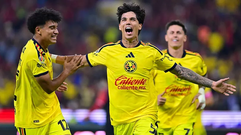 Con 10 goles en 2 partidos, hasta Almada debe estar feliz por su América