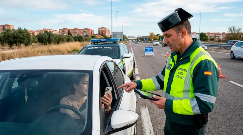 Mucho cuidado con llevar el móvil así en el coche este verano: la multa de la DGT de la que nadie te avisa