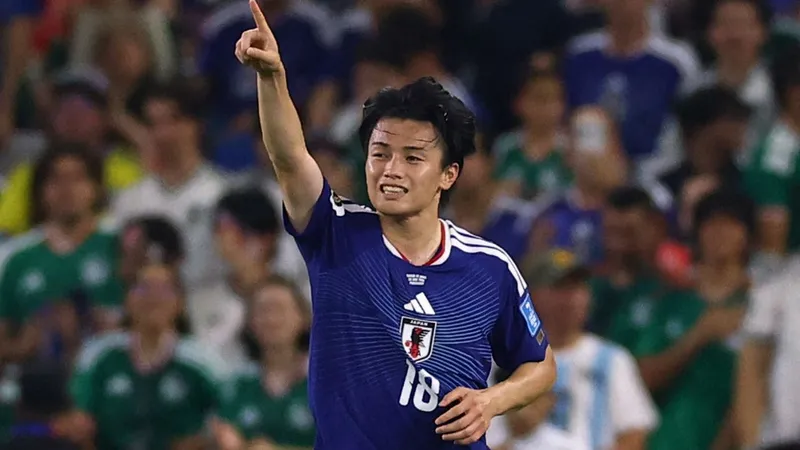 Impecable goleada de Japón a Túnez en Monterrey