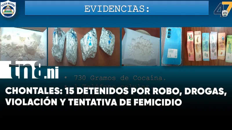 Policía Nacional captura a 15 personas vinculadas a distintos delitos en Chontales