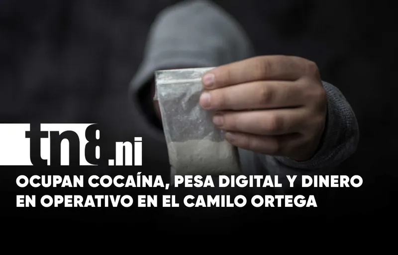 Dos capturados con cocaína en el barrio Camilo Ortega, Managua, se declaran culpables