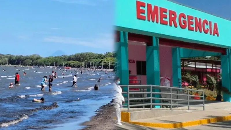 Rescatan con vida a mujer que se metió como “Inés… hasta donde nués” al lago Cocibolca, en Granada