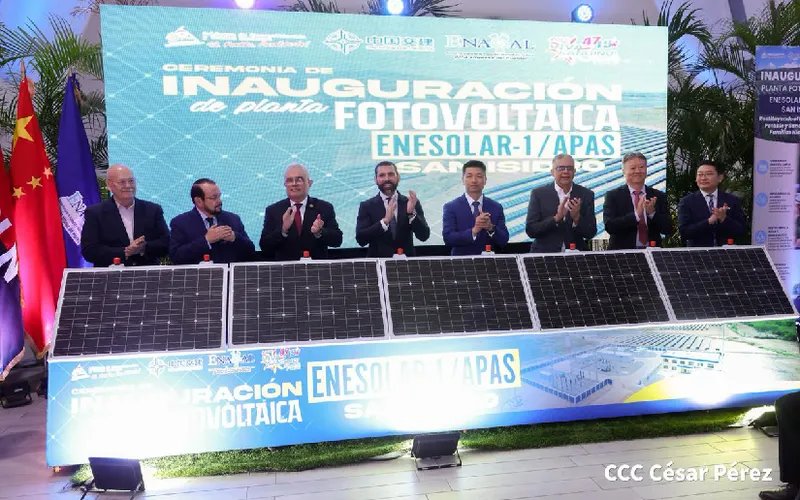 Planta solar ENESOLAR 1 impulsará sostenibilidad de servicios de agua potable en Nicaragua