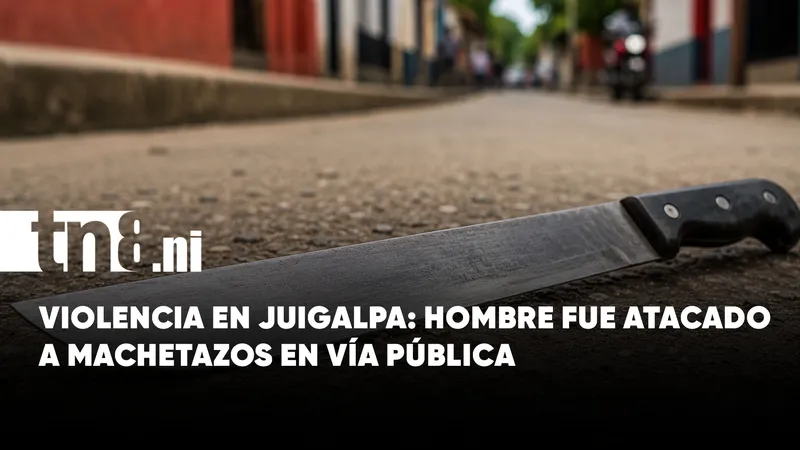 Hombre fue atacado con machete en el barrio El Santuario, Juigalpa