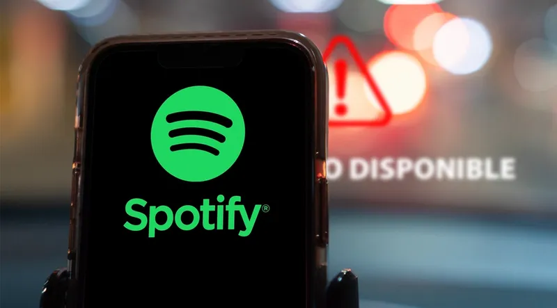 Spotify sufre caída masiva