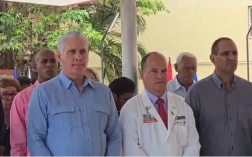 Presidente de Cuba inaugura nueva unidad de tratamiento ambulatorio