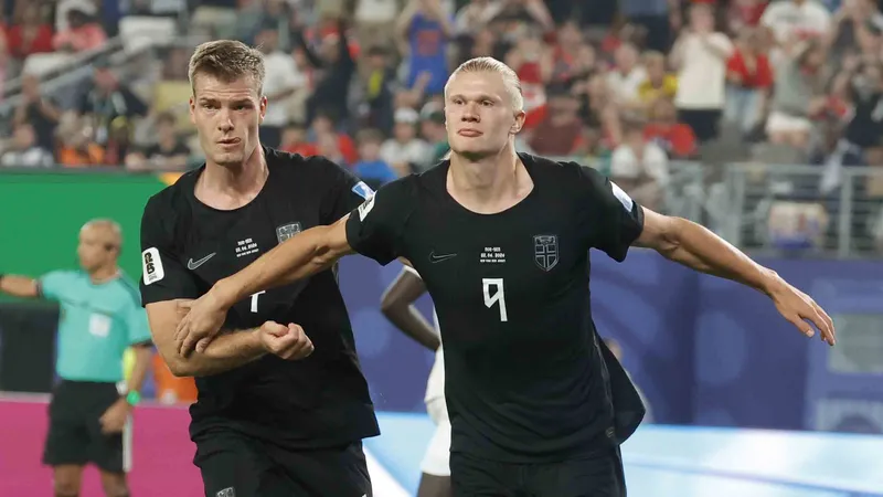 Erling Haaland impulsa a Noruega a los dieciseisavos de final