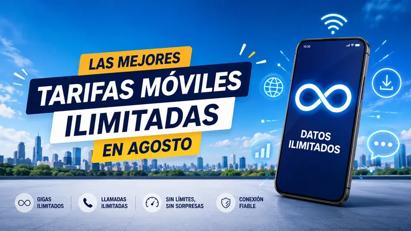 ¿Móvil ilimitado y barato? Estas son las mejores tarifas en agosto para que no te quedes sin gigas