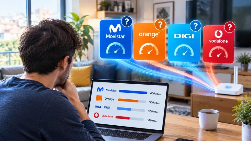 Movistar, Digi, Orange y Vodafone compiten por la fibra: ¿cuál es la más rápida en septiembre?