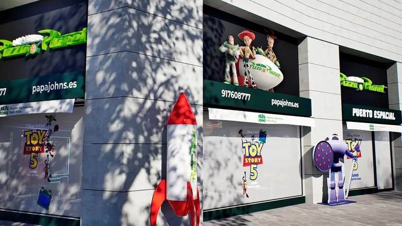 Locura en Madrid por el estreno de Toy Story 5: abren gratis el mítico Pizza Planet y solo estará disponible unos días