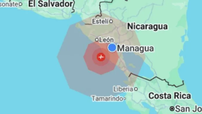 Sismo de magnitud 4.6 se registra al sureste de El Tránsito, León