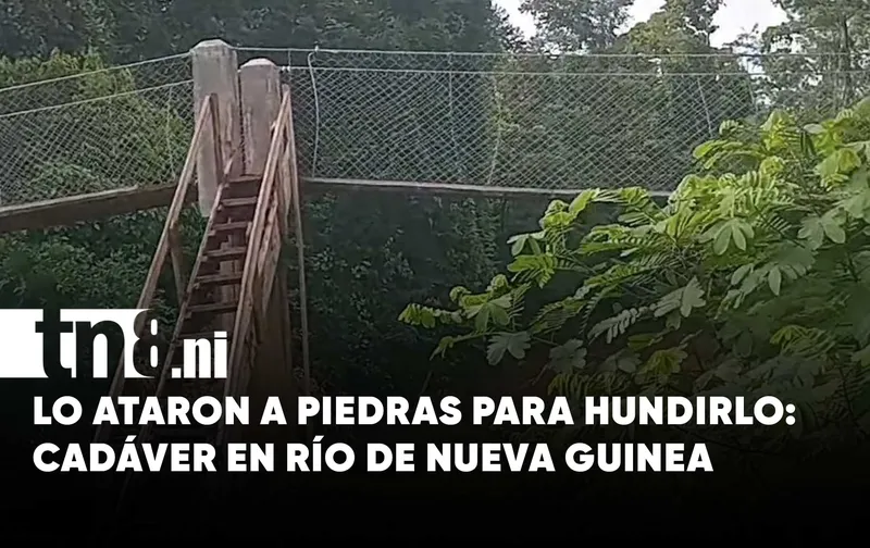El río reveló el horror: encuentran cuerpo amarrado a piedras en Nueva Guinea