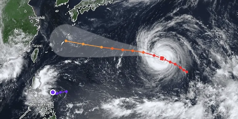 China activa alerta azul por tifón Dolphin ante posible impacto en zonas costeras