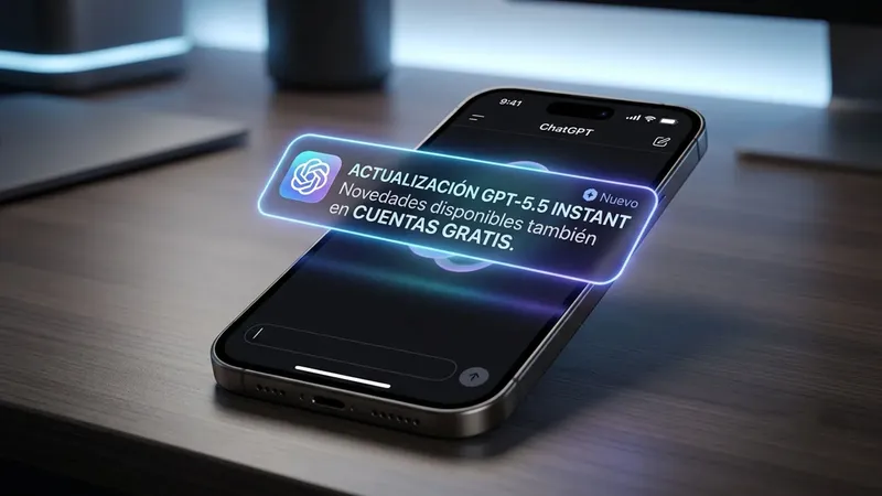 OpenAI actualiza ChatGPT y las cuentas gratis también tendrán las novedades de GPT-5.5 Instant