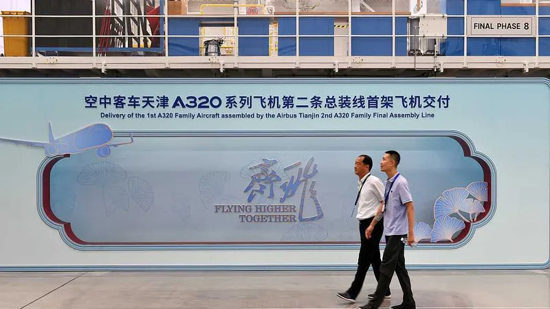 Airbus entrega el primer A320 ensamblado en su nueva línea de Tianjin