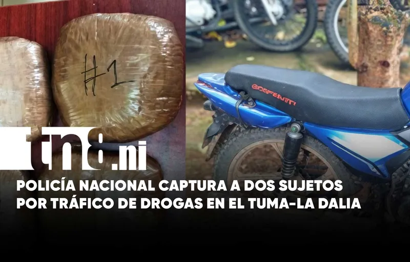 Operativos antinarcóticos en Matagalpa dejan dos personas detenidas