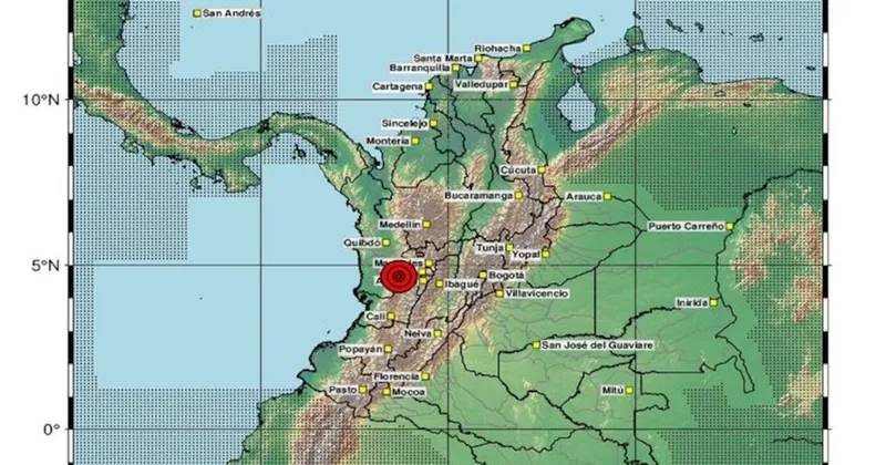 Temblor de 7,4 se sintió en Bogotá, Manizales y otras zonas de Colombia hoy, 10 de agosto