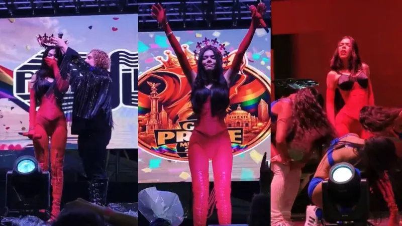 Kenia Os hace una promesa a la comunidad LGBTQ+ al ser coronada en el Pride 2026
