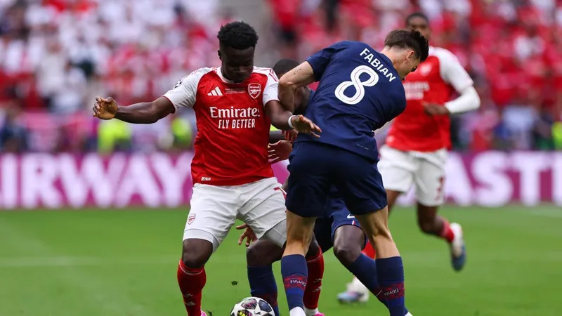PSG - Arsenal : la final de la Champions, en imágenes