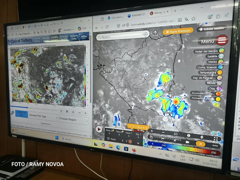 Dos ondas tropicales influirán en las condiciones del tiempo en Nicaragua