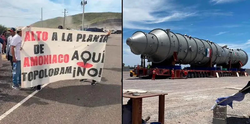 Indignación en México: crece la oposición contra millonaria planta de amoníaco